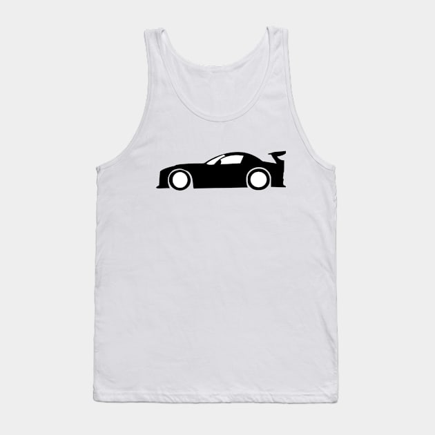 Drift Car Silhouette Tank Top by AustralianMate